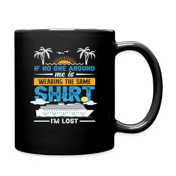 When no one around me wears the same shirt - Full Colour Mug - black - Right