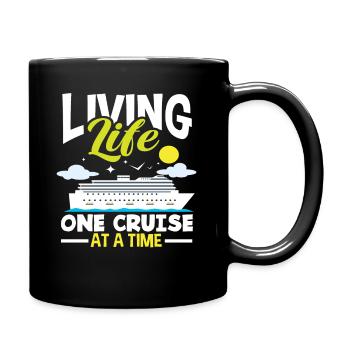 Vivez la vie une croisière à la fois - Mug uni - noir - Droite