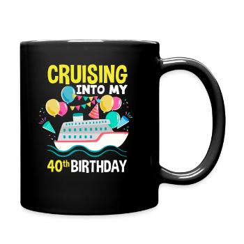 Croisière 40e anniversaire - Mug uni - noir - Droite