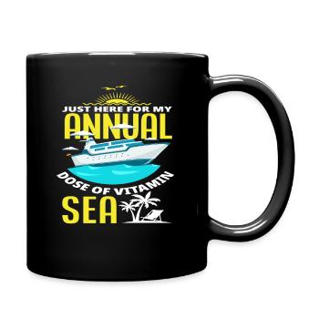 Here for my annual dose of Vitamin Meer - Full Colour Mug - black - Right