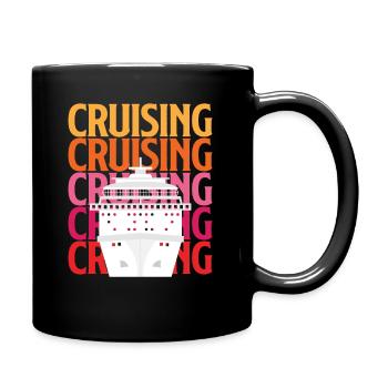 Kreuzfahrt Liebhaber Spaß Boot Abenteuer - Tasse einfarbig - Schwarz - Rechts