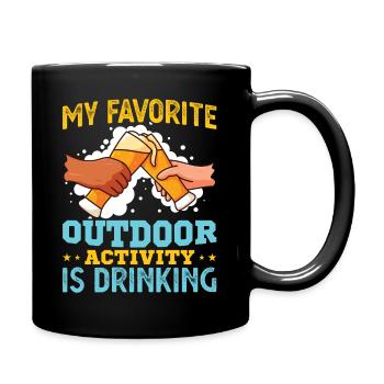 Bière Buveur de bière Dicton - Mug uni - noir - Droite