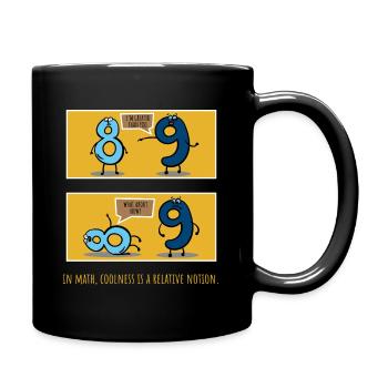 Symbole de l’infini Math Dire Cadeau - Mug uni - noir - Droite