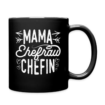 Maman Femme Patron Maman Famille Amour Préféré Mu - Mug uni - noir - Droite
