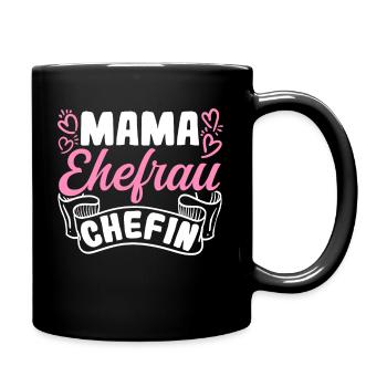 Maman Femme Patron Famille Meilleure Maman Meilleure Maman - Mug uni - noir - Droite