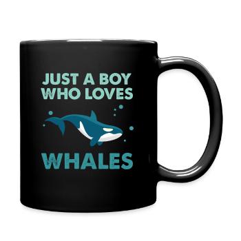 killer whale Design for a killer whale fan - Full Colour Mug - black - Right