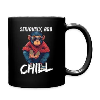 Sérieusement Bro Chill Monkey Meme Gambler - Mug uni - noir - Droite