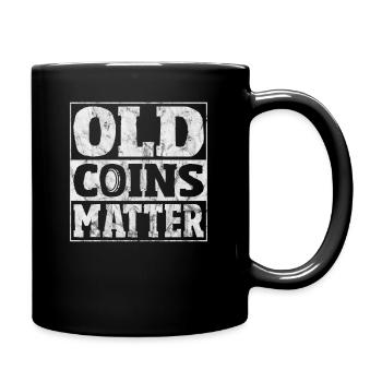 Coin Collector Funny Coin Collecting Numismatics - Full Colour Mug - black - Right