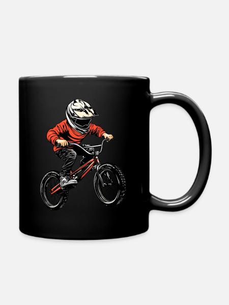 BMX Kind - Tasse einfarbig - Schwarz