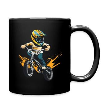 BMX pour les enfants - Mug uni - noir - Droite