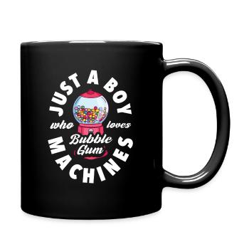 juste un garçon qui aime les machines à bulles Design - Mug uni - noir - Droite