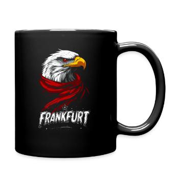 Frankfurt Adler Schal FFM Jungs Ultras - Tasse einfarbig - Schwarz - Rechts