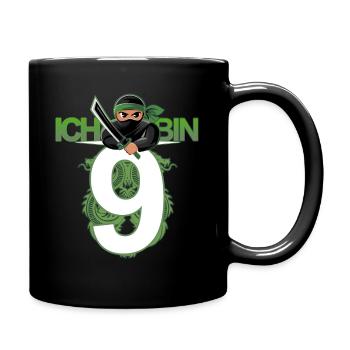 7. Geburtstag Ninja Kostüm 7 Jahre alt Junge - Tasse einfarbig - Schwarz - Rechts