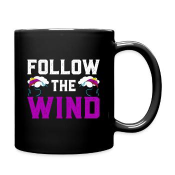 Kite Flying Saying Kite Flying Gift - Full Colour Mug - black - Right