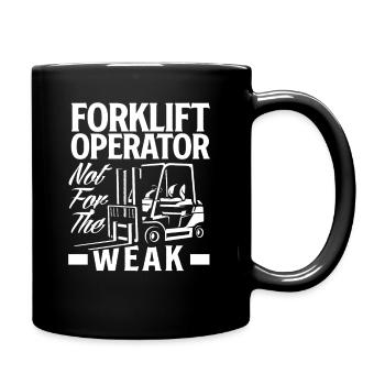 Les caristes ne sont pas pour les faibles - Mug uni - noir - Droite