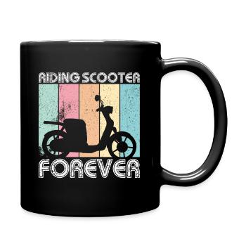 Scooter Scooter Saying Funny - Full Colour Mug - black - Right