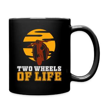 Scooter Moped Motorcycle - Ride Cool - Full Colour Mug - black - Right
