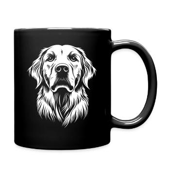 Golden Retriever Dog Dog Dogs Dogs Puppy Puppy - Full Colour Mug - black - Right