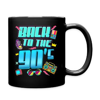90s Outfit 80s Party 90's Theme - Full Colour Mug - black - Right