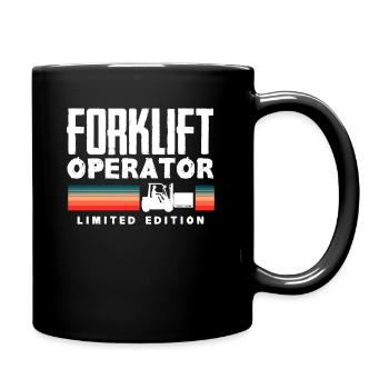 Conducteur de chariot élévateur en édition limitée - Mug uni - noir - Droite