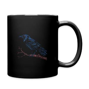 Crow - Full Colour Mug - black - Right