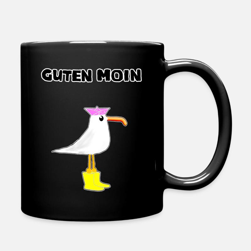 Moin Seagull - Full Colour Mug - black