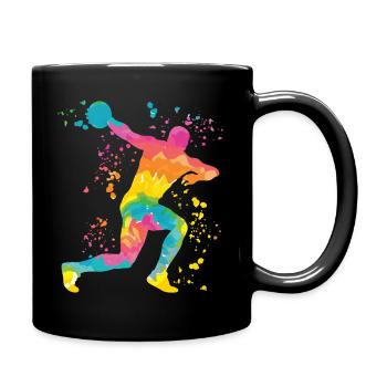 Lanceur de disque Lancer de disque Colorsplash - Mug uni - noir - Droite