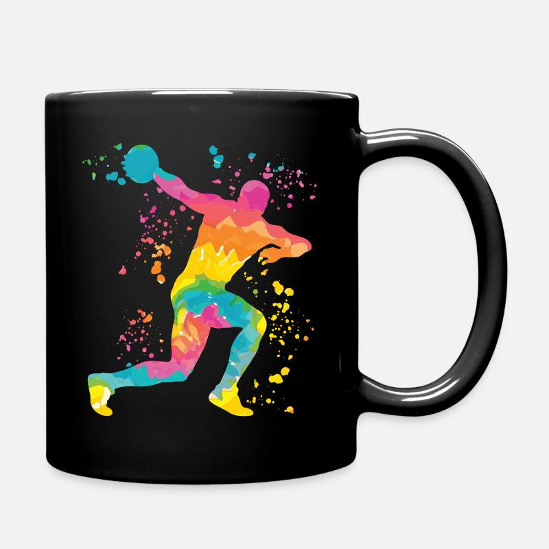 Diskuswerfer Colorsplash Diskuswurf - Tasse einfarbig - Schwarz