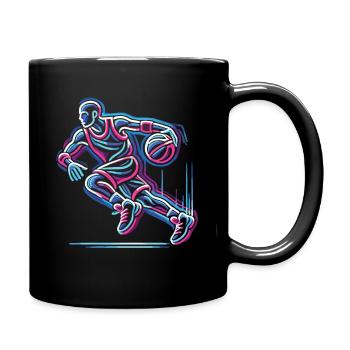 Basketball, basketball players, basketball players - Full Colour Mug - black - Right