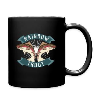 Pêcheurs à la truite - Mug uni - noir - Droite