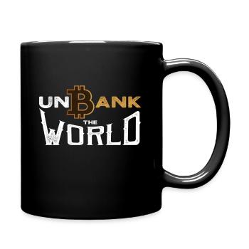 bitcoin original satoshi nakamoto gift - Full Colour Mug - black - Right