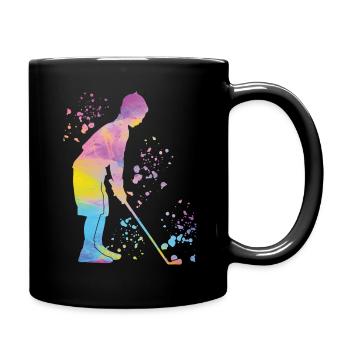 Golfer Colorsplash Kinder Miniaturgolf - Tasse einfarbig - Schwarz - Rechts