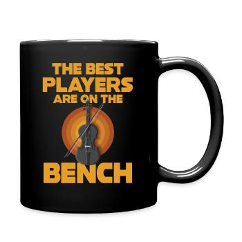 Die Besten Spieler Contra Bass Violoncello - Tasse einfarbig - Schwarz - Rechts