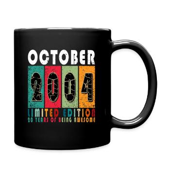 2004 Retro 2004 October Anniversary October 2004 - Full Colour Mug - black - Right