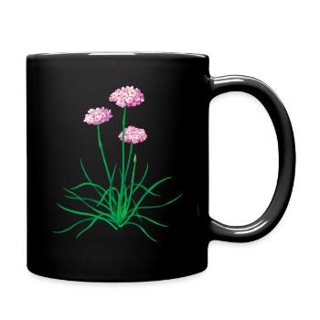 Grasnelke ohne Text - Tasse einfarbig - Schwarz - Rechts