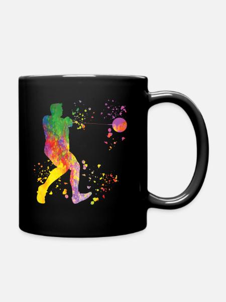 Lanceur de marteau Colorsplash Lancer de marteau - Mug uni - noir