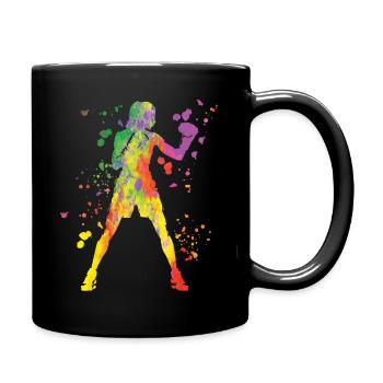 Boxing Fighter Enfants Boxer de match de boxe - Mug uni - noir - Droite