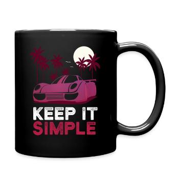 Voiture de sport Voiture Automobile - Mug uni - noir - Droite