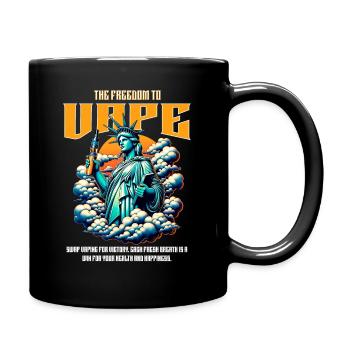DIE FREIHEIT ZU DAMPFEN - VAPING IS NOT A CRIME - Tasse einfarbig - Schwarz - Rechts