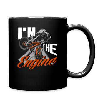 Je suis le moteur - Mug uni - noir - Droite
