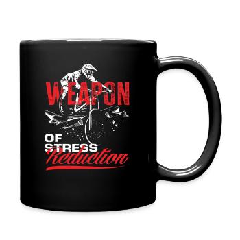 Arme pour réduire le stress - VTT Abenteuer - Mug uni - noir - Droite