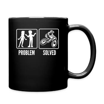 Problème résolu : Cycliste - Mug uni - noir - Droite
