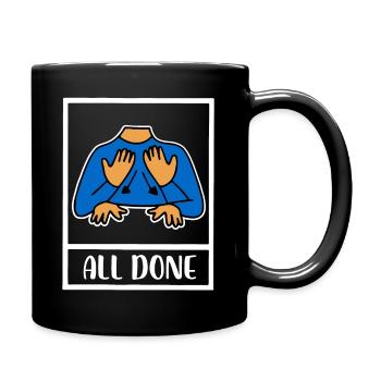 All Done STEM Teacher Special Education - Full Colour Mug - black - Right