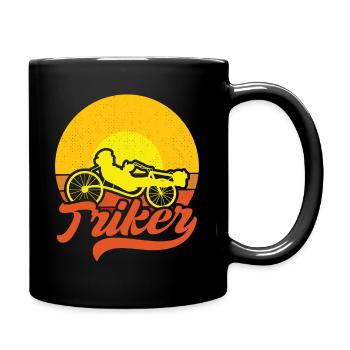 Triker Laid-Back Reclining Bike Tricycle Recumbent - Full Colour Mug - black - Right
