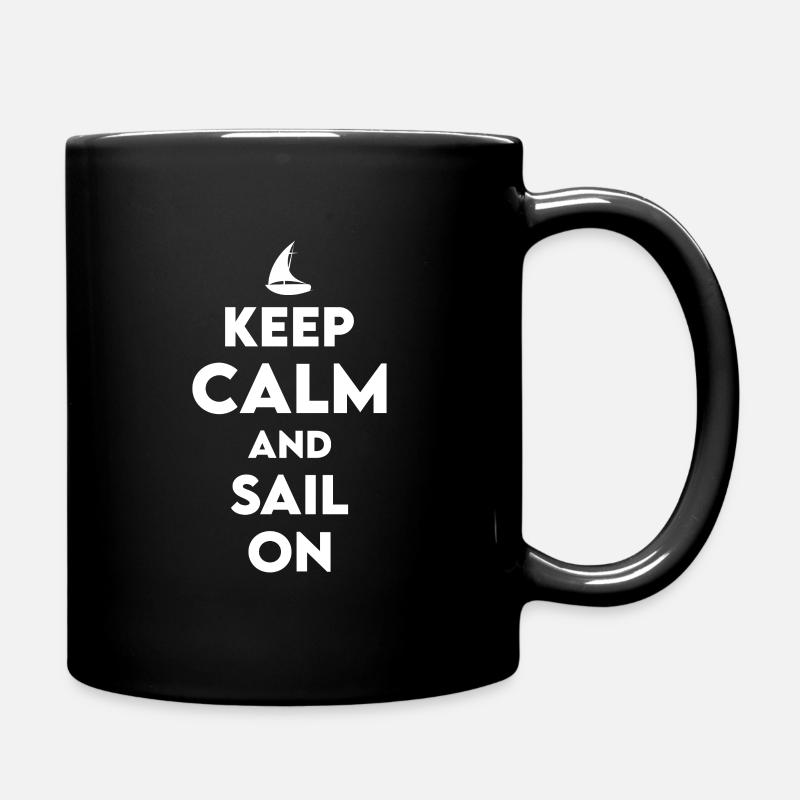Segel Spruch - Tasse einfarbig - Schwarz