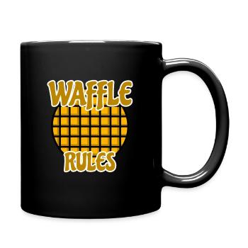 Gaufre - Mug uni - noir - Droite
