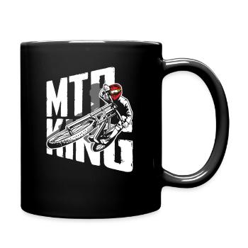 Aventure en VTT King - Mug uni - noir - Droite