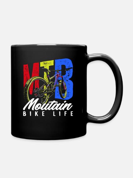 VTT Mountain Bike Life Bike Adventure - Mug uni - noir