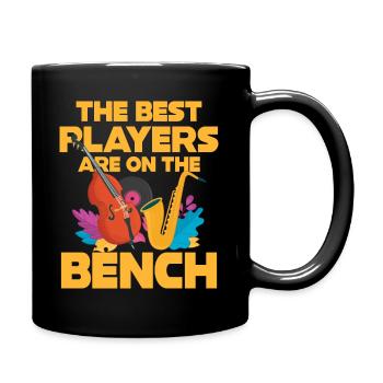 Die Besten Spieler Contra Bass - Tasse einfarbig - Schwarz - Rechts