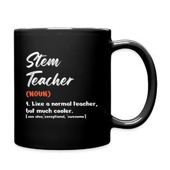 STEM Teacher Like A Normal Teacher But Much Cooler - Full Colour Mug - black - Right